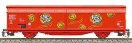 [Nákladní vozy] → [Kryté] → [2-osé s posuvnými bočnicemi] → 37548: nákladní vůz červený s posuvnými bočnicemi a s logem „Vita Cola“