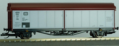 [Nákladní vozy] → [Kryté] → [2-osé s posuvnými bočnicemi] → 3970: krytý nákladní vůz červenohnědý se stříbrnými bočnicemi