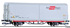 [Nákladní vozy] → [Kryté] → [2-osé s posuvnými bočnicemi] → 14841: nákladní vůz s posuvnými bočnicemi bílý s logem „RailCargoAustria“