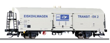 [Nákladní vozy] → [Kryté] → [2-osé chladicí Ibs] → 501236: nákladní chladící vůz bílý s modrým veletržním potiskem