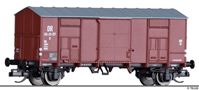 [Nákladní vozy] → [Kryté] → [2-osé F] → 14880: krytý nákladní vůz červenohnědý s černou střechou