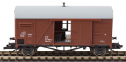 [Nákladní vozy] → [Kryté] → [2-osé ostatní] → 0113664-3: krytý nákladní vůz červenohnědý s šedou střechou pomocný do pracovního vlaku