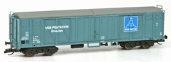 [Nákladní vozy] → [Kryté] → [4-osé ostatní] → 23153: krytý nákladní vůz modrý s reklamou „PENTACON“
