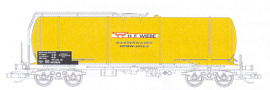 [Nákladní vozy] → [Cisternové] → [4-osé na lehké oleje] → 500852: žlutá s černým pojezdem ″Wiebe Holding GmbH & Co. KG″