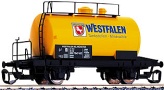 [Nákladní vozy] → [Cisternové] → [2-osé Z52] → 14482: cisternový vůz žlutý s černým rámem „Westfalen“