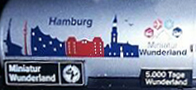 [Nákladní vozy] → [Cisternové] → [2-osé Z52] → 501422: kotlový vůz stříbrný s reklamním potiskem „5000 Tage Wunderland - Hamburg”