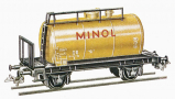 [Nákladní vozy] → [Cisternové] → [2-osé Z52] → 545/73/1: kotlový vůz žlutý s logem „MINOL“