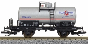 [Nákladní vozy] → [Cisternové] → [2-osé R (JATT)] → 500943: stříbrná s reklamou ″Tillig TT Bahn″