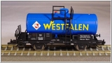 [Nákladní vozy] → [Cisternové] → [2-osé R (JATT)] → 501330: kotlový vůz modrý „Westfalen”