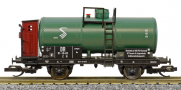 [Nákladní vozy] → [Cisternové] → [2-osé R (JATT)] → 501798: kotlový vůz zelený s brzdařskou budkou „Schwedt“