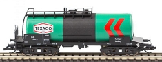 [Nákladní vozy] → [Cisternové] → [4-osé s lávkou Ra] → 0113364-2: cisternový vůz zelený s černým pásem „TEXACO“
