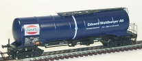 [Nákladní vozy] → [Cisternové] → [4-osé dělené s lávkou] → 33158: kotlový vůz modrý „Eduard Waldburger AG“