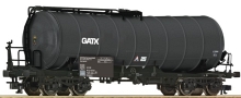 [Nákladní vozy] → [Cisternové] → [4-osé dělené s lávkou] → 37617: černá „GATX“