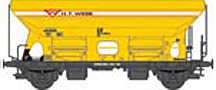 [Nákladní vozy] → [Samovýsypné] → [2-osé Fcs/Tds] → 500582: žlutý s černým rámem a nákladem ″Wiebe Holding GmbH & Co. KG″