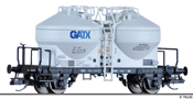 [Nákladní vozy] → [Samovýsypné] → [2-osé na cement Zkz] → 17705: samovýsypný vůz šedý „GATX“