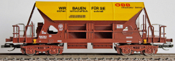 [Nákladní vozy] → [Samovýsypné] → [4-osé Faccs (Sas)] → M1210: nákladní samovýsypný vůz hnědý-žlutý „Wir bauen für Sie“