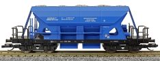 [Nákladní vozy] → [Samovýsypné] → [4-osé Faccs (Sas)] → M1502.2: nákladní samovýsypný vůz modrý s nákladem štěrku „Moravské železárny“