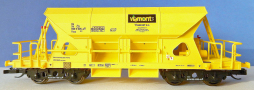 [Nákladní vozy] → [Samovýsypné] → [4-osé Faccs (Sas)] → M1701: samovýsypný vůz žlutý s logem „Viamont a.s.“