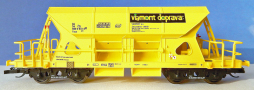 [Nákladní vozy] → [Samovýsypné] → [4-osé Faccs (Sas)] → M1702: nákladní samovýsypný vůz žlutý s logem „Viamont doprava a.s.“