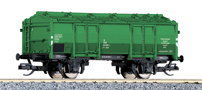 [Nákladní vozy] → [Speciální] → [2-osé s víkovou střechou] → 501400: nákladní vůz s klapkami zelený do pracovního vlaku