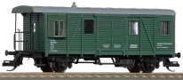 [Nákladní vozy] → [Speciální] → [2-osé služební Ds] → 2191: služební vůz zelený s šedou střechou „Praha Libeň”