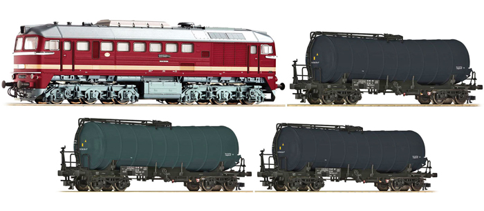 [Soupravy] → [S lokomotivou] → 35004: set dieselové lokomotivy BR 120 a tří cisternových vozů