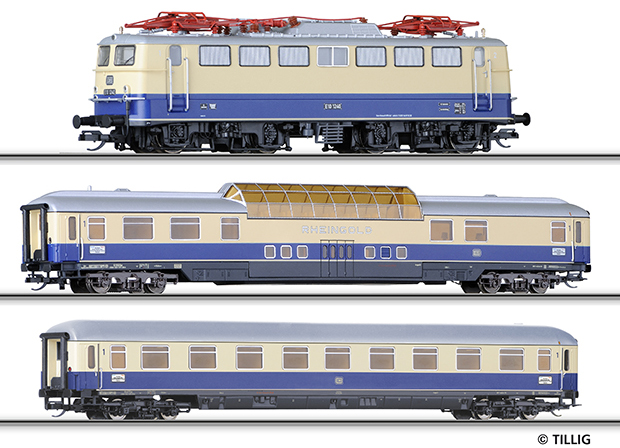 [Soupravy] → [S lokomotivou] → 01614: set lokomotivy E 10 a dvou rychlíkových vozů „Rheingold 1“