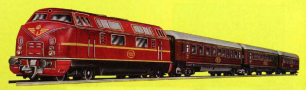 [Soupravy] → [S lokomotivou] → 545/7/4: set dieselové lokomotivy V200  a tří rychlíkových vozů