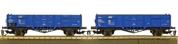 [Soupravy] → [Nákladní] → S323: set dvou modrých spojovacích vozů U-x (Vtr)