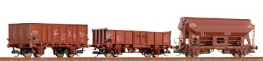 [Soupravy] → [Nákladní] → 500951: set tří nákladních vozů jako kyvadlový vlak II. ″VEB Sandwerke Biesern