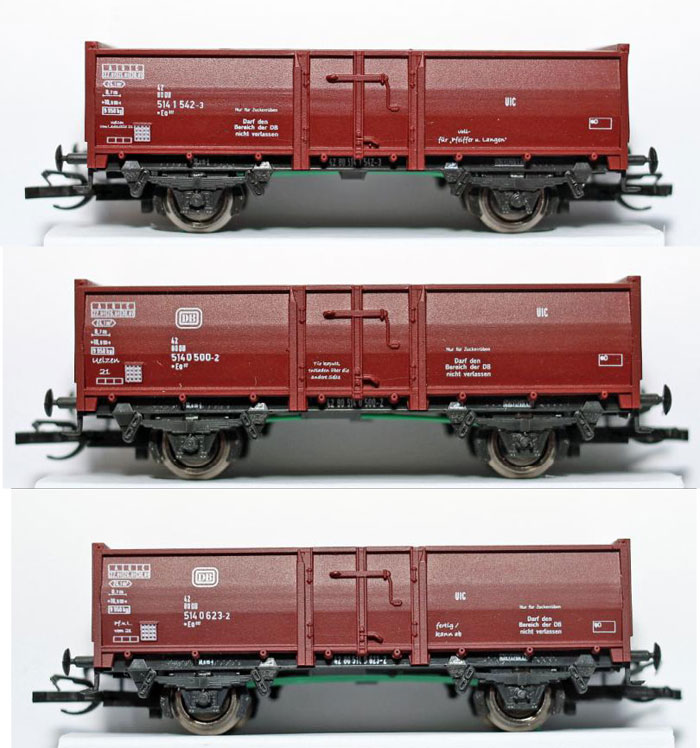 [Soupravy] → [Nákladní] → 200501: set tří otevřených nákladních vozů „Rübenzug 2“