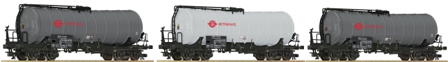 [Soupravy] → [Nákladní] → 37616: set tří cisternových vozů „ERMEWA“