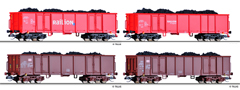 [Soupravy] → [Nákladní] → 501609: set 12 vozů s nákladem uhlí „Display offene Güterwagen“