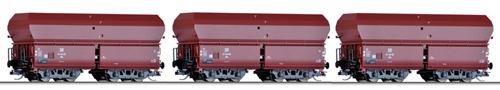 [Soupravy] → [Nákladní] → 01709 E: set tří samovýsypných vozů s nákladem hnědého uhlí „Braunkohlezug 1“