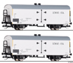 [Soupravy] → [Nákladní] → 01050 E: set dvou nákladních chladících vozů „Train Militaire Francais de Berlin 3“