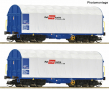 [Soupravy] → [Nákladní] → 6680007: set dvou plošinových vozů s odsuvnou plachtou „Rail Cargo Austria“