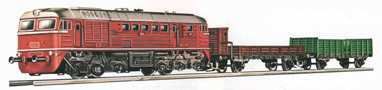 [Program ″Start″] → [Soupravy] → 1690: set dieselové lokomotivy a dvou nákladních vozů