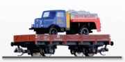 [Program ″Start″] → [Nákladní vozy] → 501301: nízkostěnný vůz červenohnědý typ X s nákladním vozem H3A „Cirkus Milano“