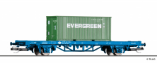 [Program „Start“] → [Nákladní vozy] → 17486: plošinový nákladní vůz modrý s kontejnerem 20′ „EVERGREEN“