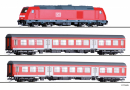 [Tillig novinky 2026] &rarr;&nbsp;[Tillig novinky 2026]&nbsp;&rarr;&nbsp;01505: Einsteiger-Set: Reisezug der DB AG, bestehend aus Diesellokomotive �TRAXX� und zwei Reisezugwagen, B