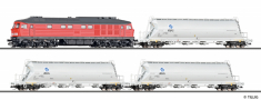 [Tillig novinky 2026] &rarr;&nbsp;[Tillig novinky 2026]&nbsp;&rarr;&nbsp;01215: Premium-Einsteiger-Set: G�terzug der DB AG bestehend aus Diesellokomotive BR 232 und drei Staubbeh�l